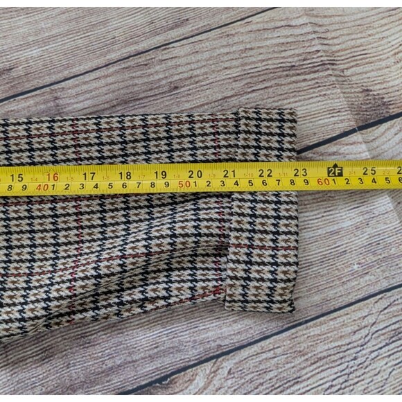 Jules & Leopold Long Blazer Women Size XL Houndstooth Oversized Knit Academia - Picture 8 of 16